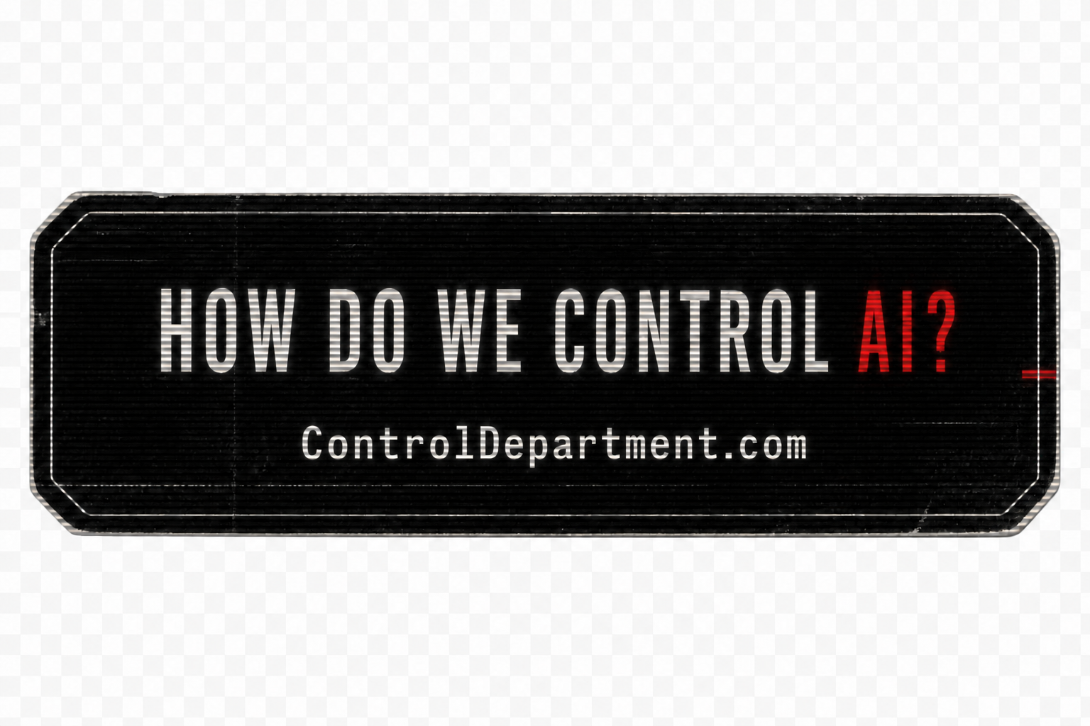 Horizontal equipment label sticker