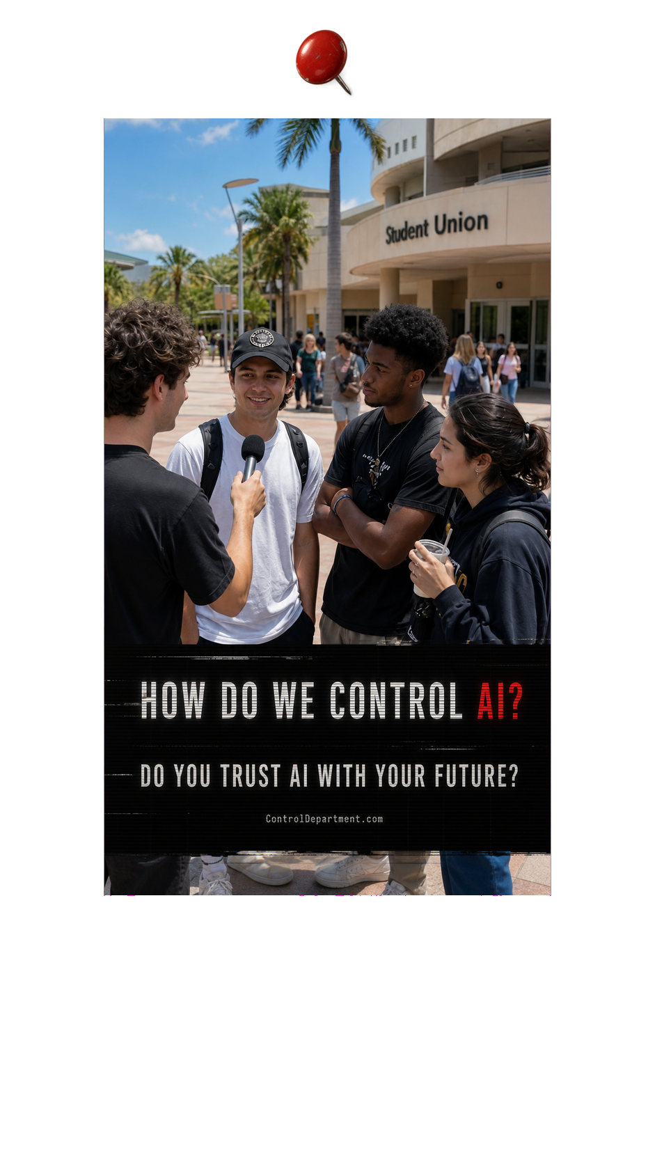 Generated vertical social interview with a UCF student and CRT lower third