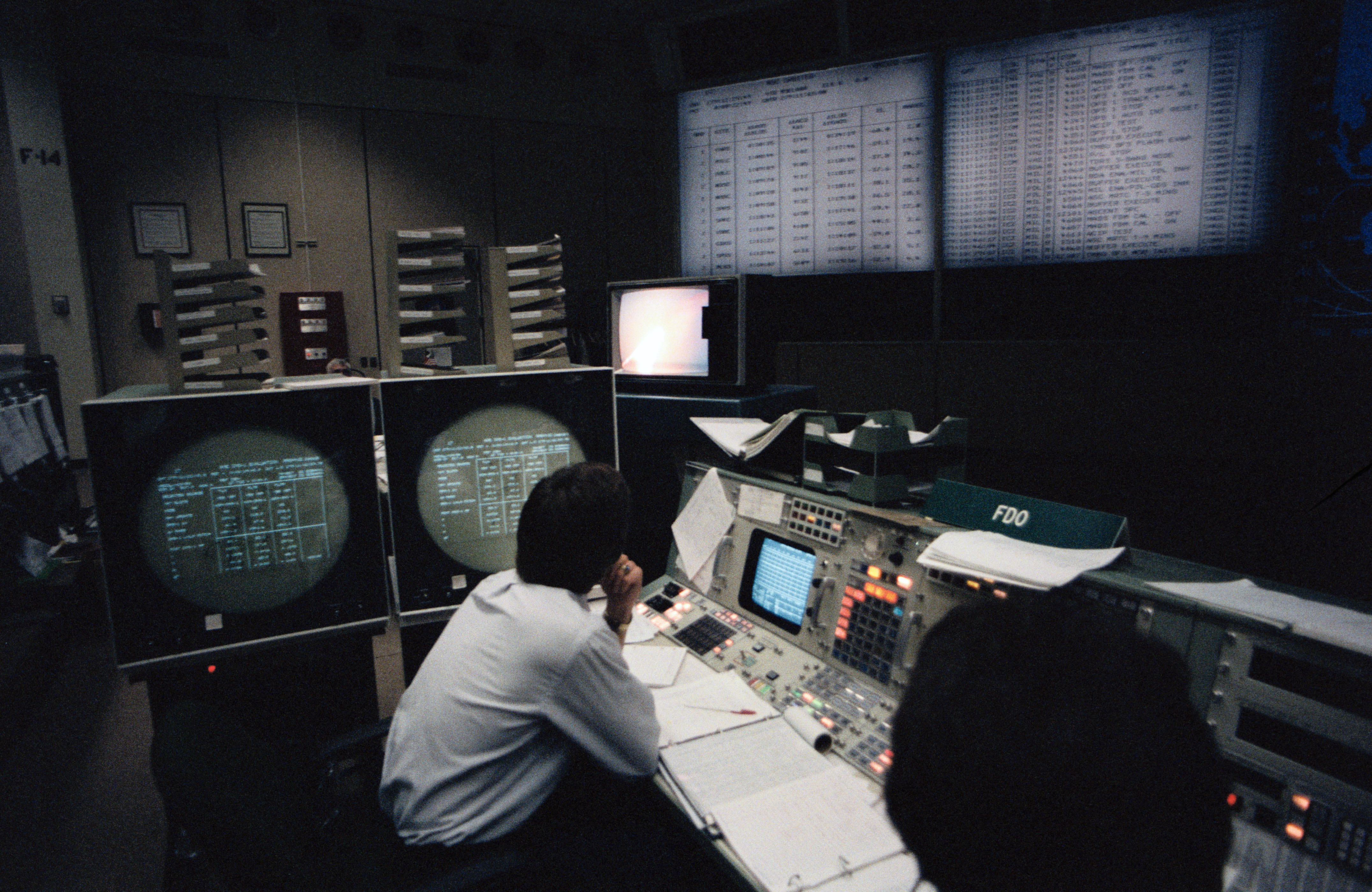 NASA flight dynamics console 1984
